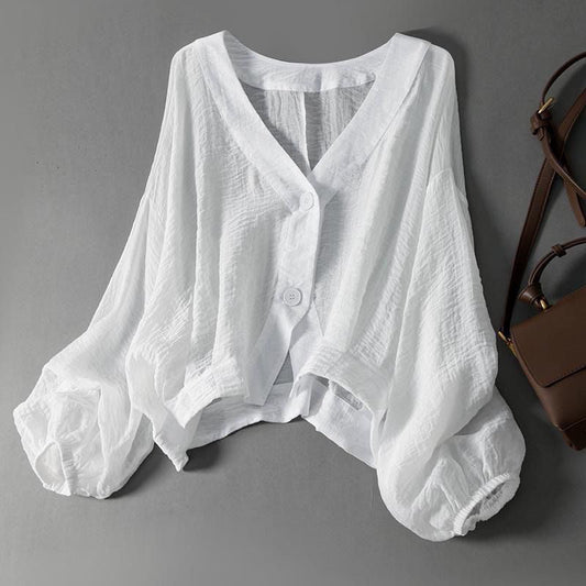 Ella Linnen Blouse - Stijlvolle en comfortabele lente/zomer mode