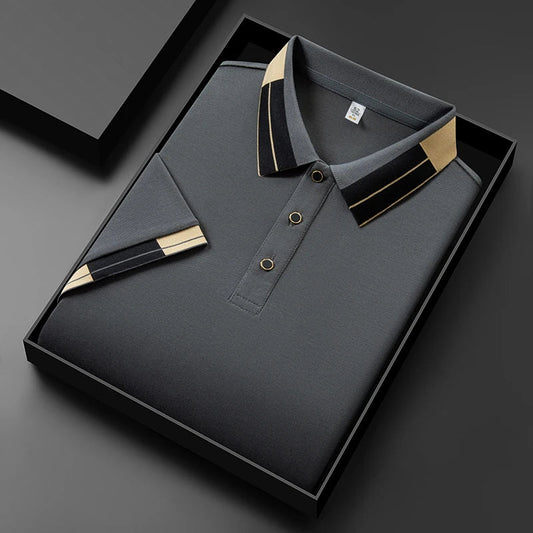 Elegante polo met contrasterende details voor een unieke uitstraling
